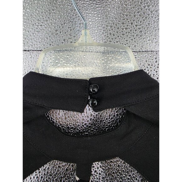 Killstar Black Cage Cutout Long Sleeve Gothic Top Xl - Picture 7 of 10